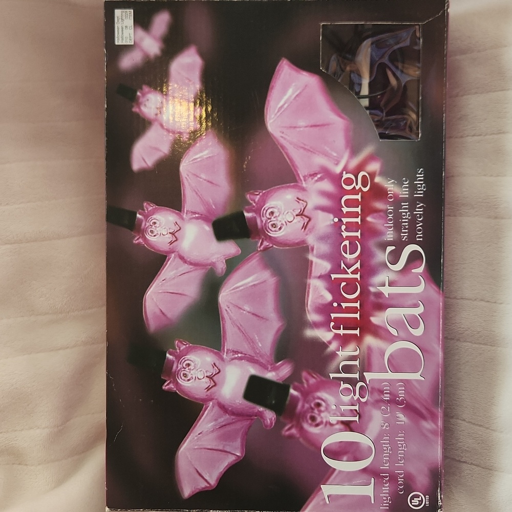 Vintage, Target,New Halloween Cute Spooky, Flickering 10 Bat  Lights